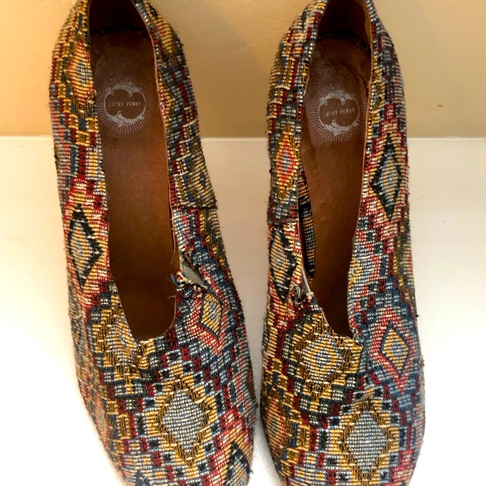Lucky Penny Fabric Tapestry Wedges